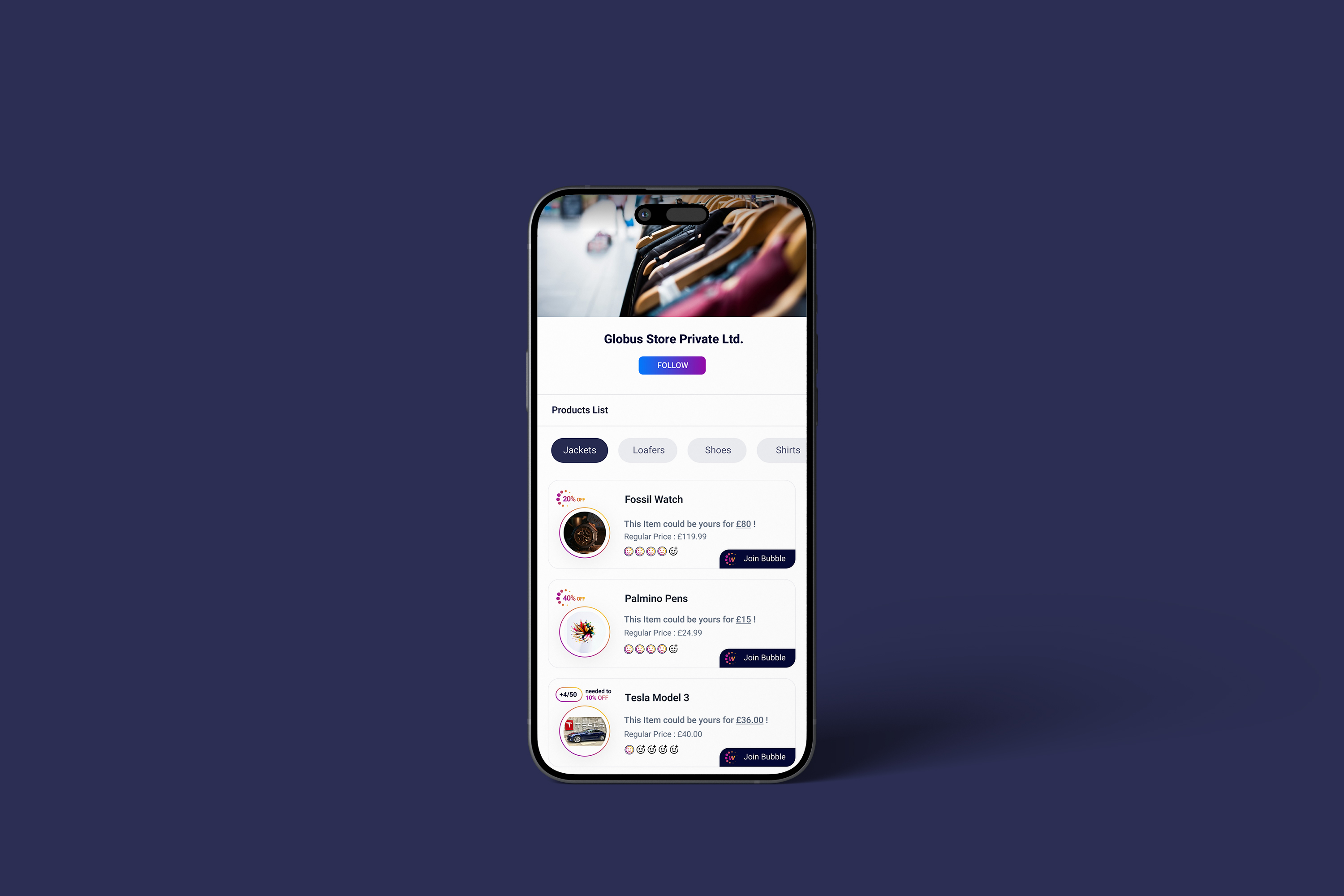 Online Shopping App & Web Design