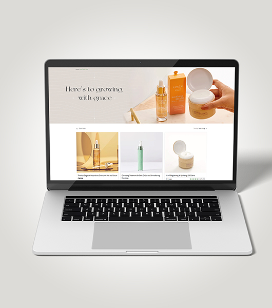 Skincare Ecommerce Web Design